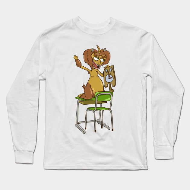 MAURY hormone monster with cat clock Long Sleeve T-Shirt by LICENSEDLEGIT